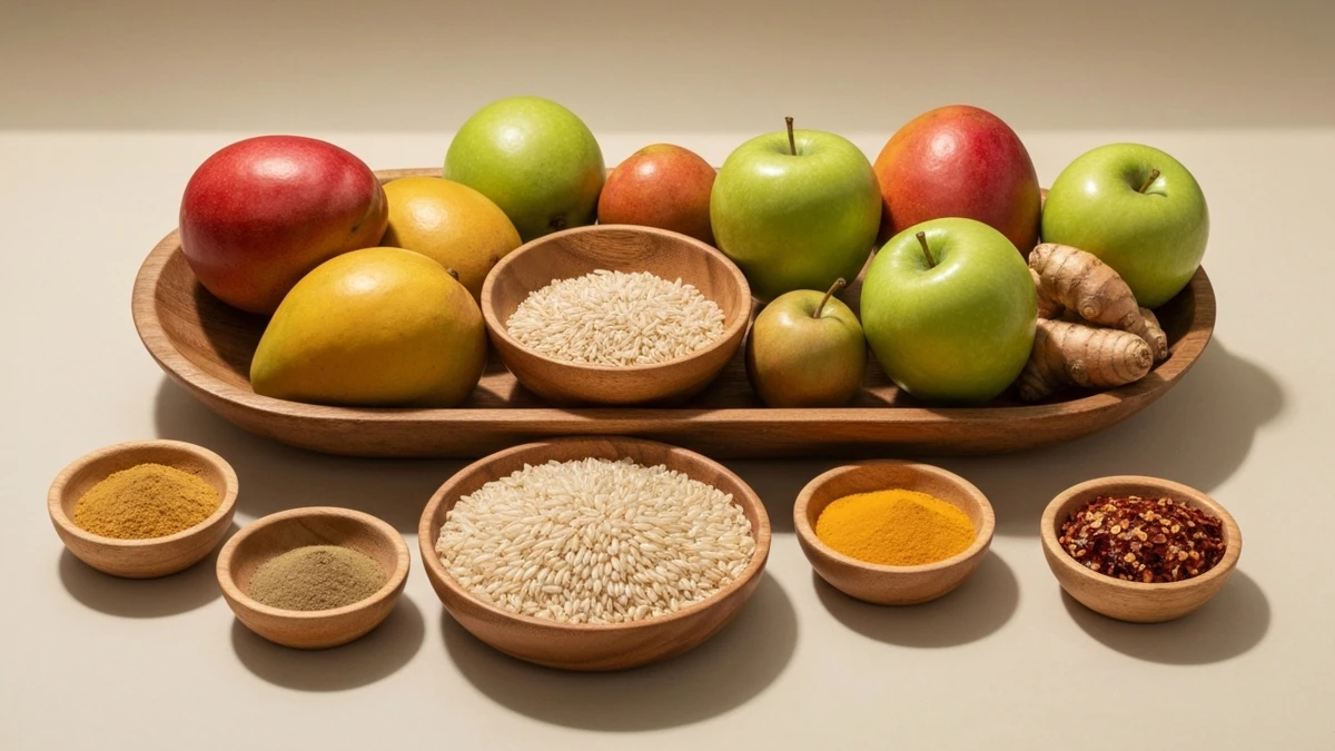 त्रिदोष संतुलन के लिए आयुर्वेदिक आहार