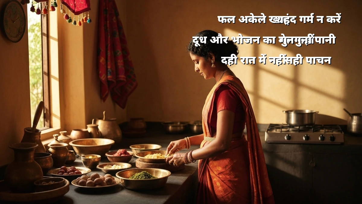 व्यस्त गृहिणियों के लिए: आसान आयुर्वेदिक भोजन संयोजन नियम, वजन घटाने में मददगार