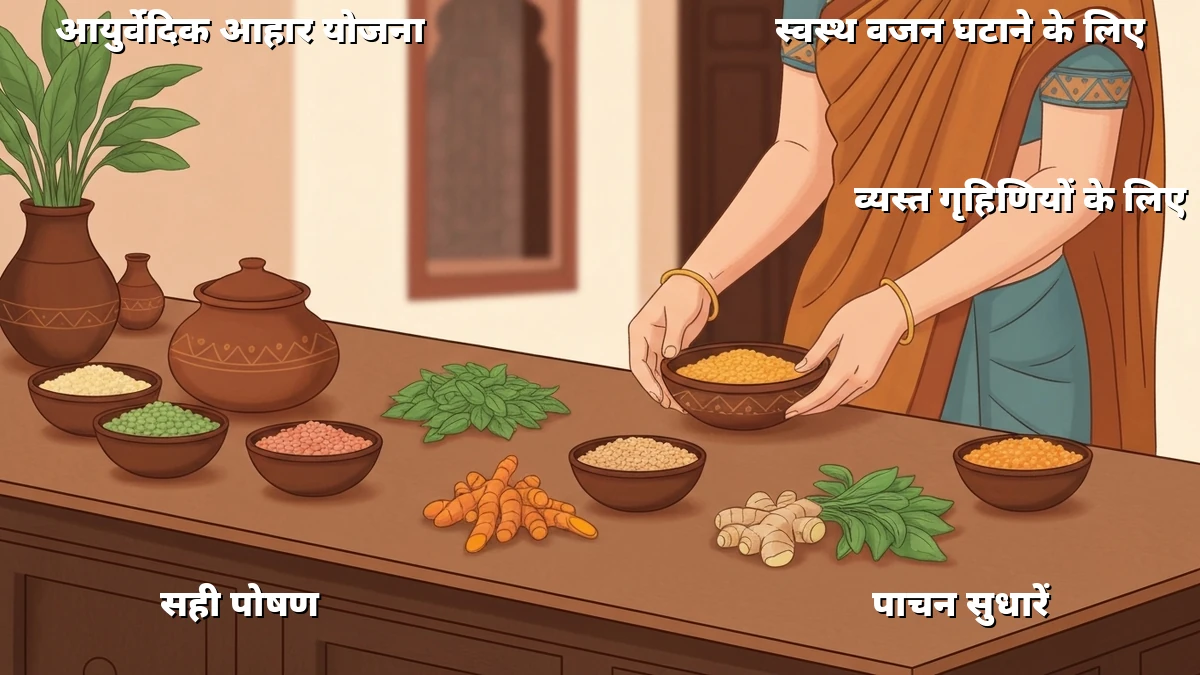 व्यस्त गृहिणियों के लिए: पूरे दिन के आयुर्वेदिक व्यंजन, कम समय में वजन घटाएं