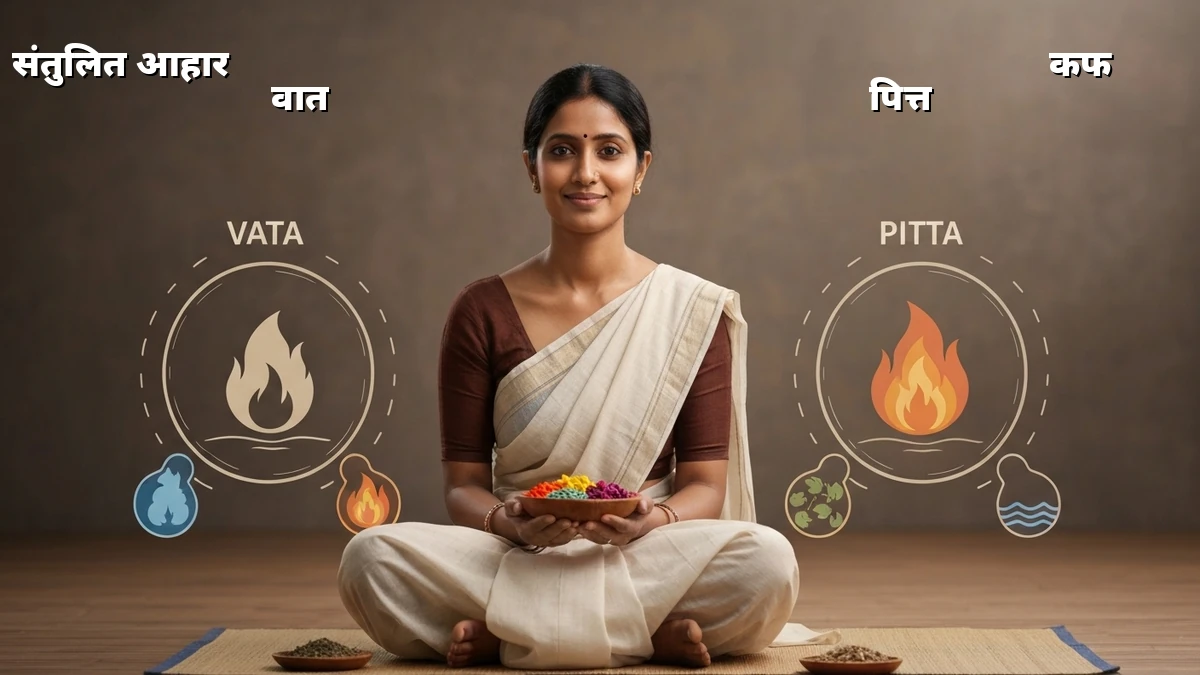 शुरुआती लोगों के लिए: शरीर के संकेत पहचानें, दोषों के अनुसार आयुर्वेदिक आहार से वजन घटाएं